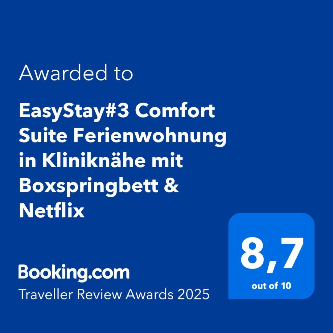 Easystay#3 Comfort Suite Ferienwohnung In Kliniknaehe Mit Boxspringbett & Netflix Bad Oeynhausen Esterno foto